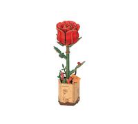Puzzle in legno 3D Rosa Rossa