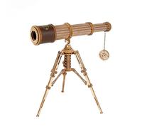 Puzzle in Legno 3D Telescopio Scienza Monoculare Modellismo Da Costruire per Adu