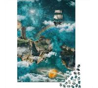 Puzzle in legno, 500 pezzi, cielo stellato, per adulti e adolescenti, giochi di famiglia, regali di Natale (52 x 38 cm)