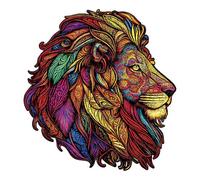 Puzzle in Legno a Forma di Animale con Design Artistico e Colori Vivaci Pezzi con Taglio Laser di Precisione e Bordi Lisci Attività Coinvolgente per Appassionati di Puzzle