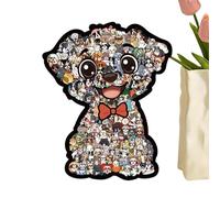 Puzzle in legno a forma di cane - 160 pezzi, giocattolo leggero e preciso, puzzle in legno a forma di animale - per adulti bambini famiglia amici amanti e per la casa scaffale interno