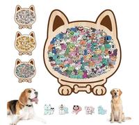 Puzzle in legno a forma di cane MorandiColored da 75 pezzi, puzzle unico in legno a forma di animale, regalo creativo per gli amanti dei cani, puzzle rilassanti e decorazioni per la casa