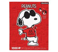 AQUARIUS Peanuts Joe Puzzle a forma di fresco, 1000 pezzi, senza abbagliamento, misura di precisione, praticamente senza polvere di puzzle, con licenza ufficiale Peanuts Joe Cool Collectibles 40