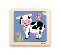 Puzzle in legno a forma di mucca Viga