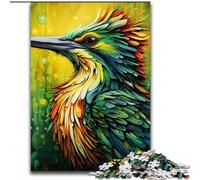 Puzzle in legno a forma di picchio colorato, 50x75cm, rompicapo stimolante, attività per famiglie, decorazioni per la casa, regalo di Natale