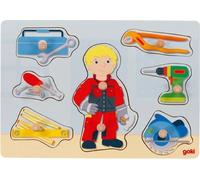 Puzzle in legno a incastro Meccanico Goki
