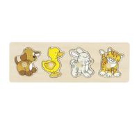 Puzzle in legno ad incastro Amici di casa