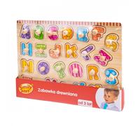 Puzzle in legno Alfabeto con impugnature