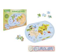 PUZZLE IN LEGNO ANIMALI DEL MONDO