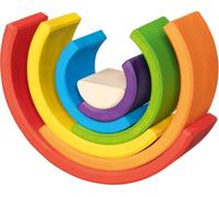goki 58479 Building Blocks, Small Rainbow, Made Maple Wood, Promotes Creativity