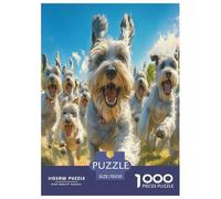 Puzzle in Legno Artee razza canina Schnauzer Artee Stampa Di Qualit Idea Regalo Per Bambini Animale Divertimento Gioco Da 1000 Pezzi Per Adulti E Ragazzi 70x50cm/1000pcs