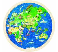Puzzle in legno bifacciale Goki - Globo, 57 pezzi. 1 St