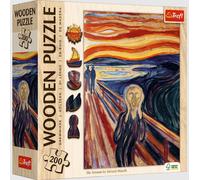 Puzzle in legno bifacciale TREFL - Edvard Munch: L’Urlo, 200 pezzi