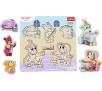 Puzzle in legno Bobaski i Miś - 5 pezzi