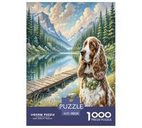 Puzzle in Legno Cane cocker spaniel americano Artee Stampa Di Qualit Idea Regalo Per Bambini Animale Divertimento Gioco Da 1000 Pezzi Per Adulti E Ragazzi 38x26cm/1000pcs