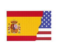 Puzzle in legno con bandiera della Spagna americana, orizzontale, 300 pezzi, per il tempo libero e la creatività della famiglia