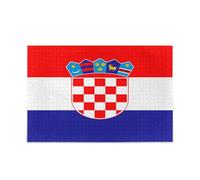 Puzzle in legno con bandiera nazionale della Croazia, perfetto per le notti, 500 pezzi