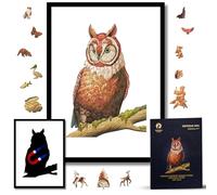Puzzle In Legno Con Cornice Per Adulti, Puzzle Magnetico Incorniciato, Puzzle Di Legno Animali, Decorazione Artistica Da Parete Per Soggiorno, Regalo Di Natale E Compleanno (Lupo Imperiale)