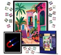 Puzzle In Legno Con Cornice Per Adulti, Puzzle Magnetico Incorniciato, Puzzle Di Legno Animali, Decorazione Artistica Da Parete Per Soggiorno, Regalo Di Natale E Compleanno (Vibrant Promenade)