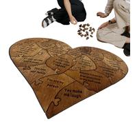 Puzzle In Legno Con Cuore D'amore - 2024 “20 Motivi Per Cui Ti Amo” Puzzle A Cuore, Testo Puzzles D'amore In Legno Con Scatola Portaoggetti | Regalo Romantico, Puzzles Di San E Ricordi Unici