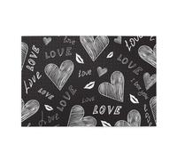 Puzzle in legno con cuori scritti a mano, parole d'amore, 1000 pezzi, per adulti