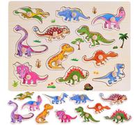 Puzzle in legno con dinosauri