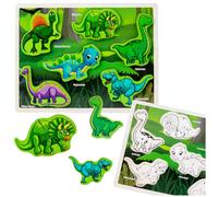 Puzzle in legno con dinosauri
