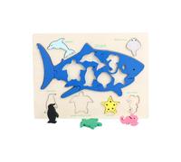 Puzzle in legno con dinosauro e animali forma e colore M7N3 S7H6