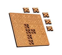 Puzzle in legno con forme geometriche - Set di giochi educativi in legno naturale, gioco di pensiero, allenamento creativo, gioco logico, di promozione del motore per bambini, pensiero
