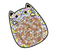 Puzzle In Legno Con Gatti, Puzzle Da 135 Pezzi A Forma Di Animale, Divertente Giocattolo In Legno Con Gatti Per Adulti E Bambini, Gioco Educativo Per Le Vacanze Di Compleanno, Puzzles Artistici