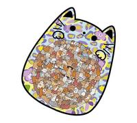 Puzzle In Legno Con Gatto - Puzzle Da 135 Pezzi A Forma Di Animale, Interessante Puuzzle In Legno Con Gatto | Per Adulti Bambini Compleanno Vacanze Progetti Educativi Decorazioni Ragazzi R
