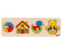 puzzle in legno con giocattoli goki