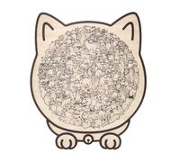 Puzzle In Legno Con La Forma Di Gatto,Puzzle Animale Da 135 Pezzi Come Decorazione | Giocattolo Per Alleviare La Noia | Per Adulti Bambini Donne Amanti Dei Gattini Casa Halloween Natale