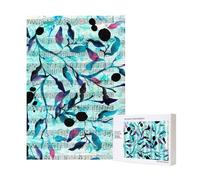 Puzzle in legno con musica e rami, 300 pezzi, per il divertimento di tutta la famiglia.