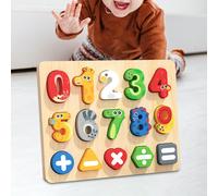 Puzzle In Legno Con Numeri Per La Scuola Materna Dai 3 Ai 5 Anni In Su, Regali