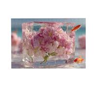 Puzzle in legno con scritta "Beneath the Cherry Blossoms", orizzontale, 300 pezzi, per il tempo libero e la creatività in famiglia