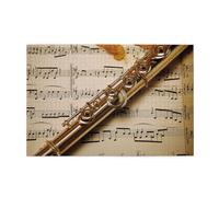 Puzzle in legno con stampa musicale flauto puzzle 1000 pezzi personalizzato immagine puzzle decorazione famiglia puzzle per adulti famiglia matrimonio laurea regalo