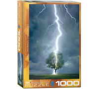 Puzzle In Legno Da 1000 Pezzi Con Albero Colpito Dalla Luce