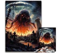 Puzzle in legno da 1000 pezzi "Cthulhu Invasion", sfida per la mente, regalo perfetto per adolescenti e arredamento per la casa, 50x75CM/19,68x29,52 pollici.