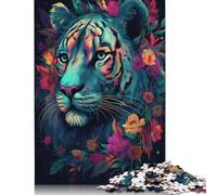 Puzzle in legno da 1000 pezzi Fantasy Tiger Wood Puzzle in legno per adulti e adolescenti dai 12 anni in su Regali di Natale 1000 pezzi (75x50 cm)
