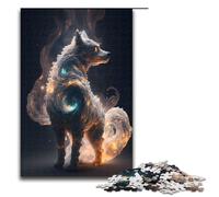 Puzzle in legno da 1000 pezzi per adulti e bambini di Jigsaw Fantasy Dog Made Of Stars, per adulti.