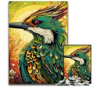 Puzzle in legno da 1000 pezzi "Picchio colorato", per adulti, adolescenti e ragazzi, ideale come regalo di compleanno e di festa, 50x75CM/19,68x29,52 pollici.