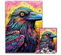 Puzzle in legno da 1000 pezzi raffigurante un'anatra viola colorata, per adulti, adolescenti e ragazzi, ideale come regalo di compleanno e di festa, 50x75CM/19,68x29,52 pollici.