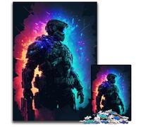 Puzzle in legno da 1000 pezzi "Squad Leader" per adolescenti, serata di giochi in famiglia, idea regalo stimolante per la mente, 50x75CM/19,68x29,52 pollici