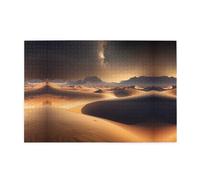 Puzzle in legno da 1000 pezzi WZYWHJ Desert Stars stampato per adulti e bambini, perfetto per divertimento in famiglia, antistress