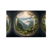 Puzzle in legno da 1000 pezzi WZYWHJ Il bellissimo paesaggio nella bolla stampato per adulti e bambini, perfetto per divertimento in famiglia, sollievo dallo stress