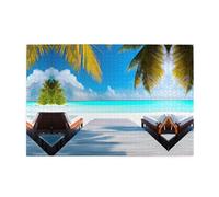 Puzzle in legno da 1000 pezzi WZYWHJ Maldives Holidays stampato per adulti e bambini, perfetto per divertimento in famiglia, sollievo dallo stress