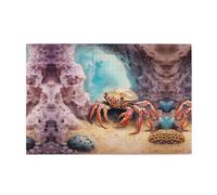 Puzzle in legno da 1000 pezzi WZYWHJ piccolo granchio sotto le rocce stampato per adulti e bambini, perfetto per divertimento in famiglia, sollievo dallo stress