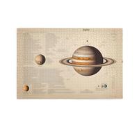 Puzzle in legno da 1000 pezzi WZYWHJ Solar System Jupiter Pattern per adulti e bambini, perfetto per divertimento in famiglia, sollievo dallo stress