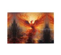 Puzzle in legno da 1000 pezzi WZYWHJ The Phoenix Reborn in Fire stampato per adulti e bambini, perfetto per divertimento in famiglia, sollievo dallo stress